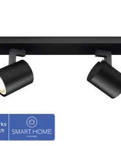 PHILIPS Hue White Ambiance LED Opbouwspot Runner 2-lichts Zwart
