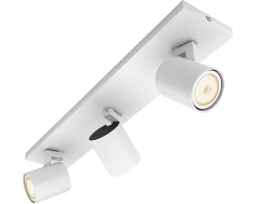 PHILIPS Hue White Ambiance LED Opbouwspot Runner 3-lichts Wit 4 PHILIPS Hue White Ambiance LED Opbouwspot Runner 3-lichts Wit - Afbeelding 4
