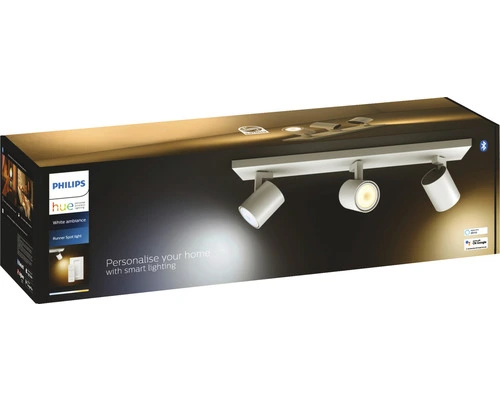 PHILIPS Hue White Ambiance LED Opbouwspot Runner 3-lichts Wit 5 PHILIPS Hue White Ambiance LED Opbouwspot Runner 3-lichts Wit - Afbeelding 5
