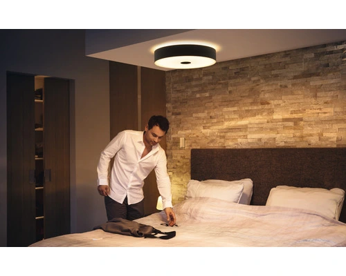 PHILIPS Hue White Ambiance LED Plafondlamp Fair Zwart 2 PHILIPS Hue White Ambiance LED Plafondlamp Fair Zwart - Afbeelding 2