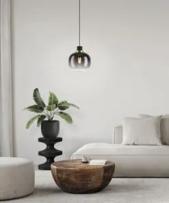 EGLO Hanglamp Oilella 1-lichts Zwart-grijs