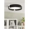 EGLO LED Plafonniere Valcasotto Ø 37 Cm Zwart