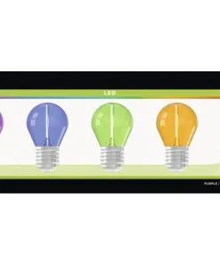 CALEX LED-lamp E27/0,5W Diverse Kleuren, 5 Stuks