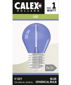 CALEX LED-lamp E27/0,5W Blauw