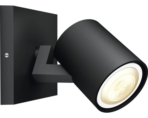 PHILIPS Hue White Ambiance LED Opbouwspot Runner 1-lichts Zwart 1 PHILIPS Hue White Ambiance LED Opbouwspot Runner 1-lichts Zwart