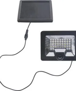 LED Solar Schijnwerper Met Bewegingssensor Zwart