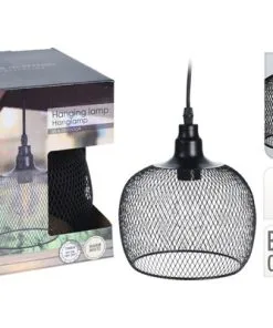 Hanglamp Draad Zwart Ø 18 Cm H 19 Cm