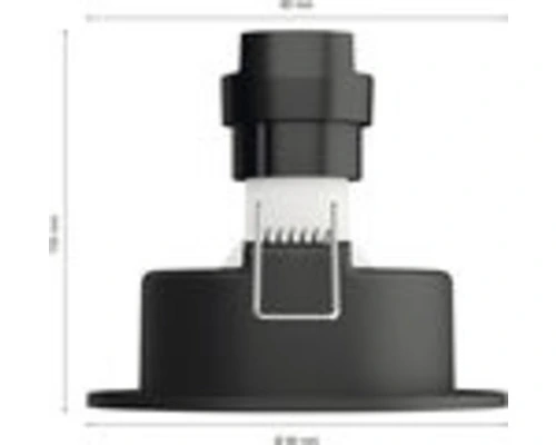 PHILIPS Hue White And Color Ambiance LED Inbouwspot Centura Ø 90 Mm Zwart 2 PHILIPS Hue White And Color Ambiance LED Inbouwspot Centura Ø 90 Mm Zwart - Afbeelding 2