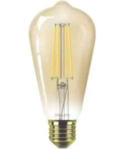 PHILIPS LED-lamp E27/5,8W ST64 Flame Goud