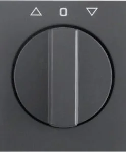 BERKER Q1 Centraalplaat Voor Jaloezieschakelaar Antraciet