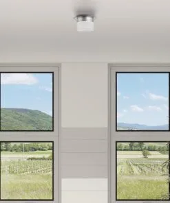 FLAIR LED Plafondlamp Azimech 1-lichts Chroom