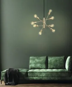 EGLO Hanglamp Gradoli-1 8-lichts Messing