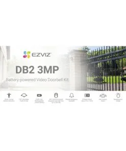 EZVIZ Draadloze Videodeurbel DB2 + Chime Wit 15 EZVIZ Draadloze Videodeurbel DB2 + Chime Wit -Binnenverlichting Verkoopwinkel DV 8 10516245 08 4c NL 20220112194651