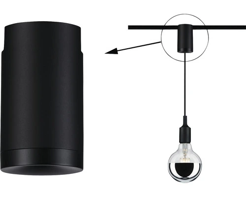 PAULMANN URail Universele Hanglamp Adapter Zwart 3 PAULMANN URail Universele Hanglamp Adapter Zwart - Afbeelding 3