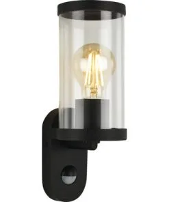 BRILONER LED Buitenwandlamp Kairo Met Bewegingssensor Zwart