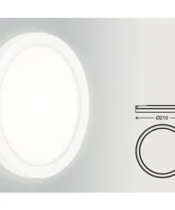 BRILONER LED Buitenlamp Frankfurt Met Backlight Ø 21 Cm Wit -Binnenverlichting Verkoopwinkel DV 8 10533495 02 4c DE 20220208224207