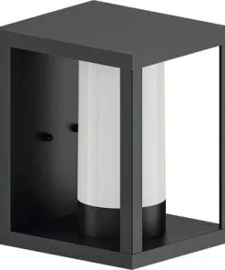 CALEX Smart Outdoor LED Wandlamp Lantaarn RGB+CCT Zwart