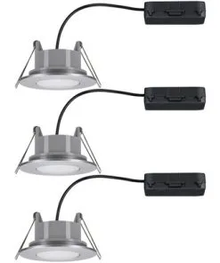 PAULMANN LED Inbouwspot Set Calla Ø 90 Mm Instelbaar Wit Chroom Mat, 3 Stuks -Binnenverlichting Verkoopwinkel DV 8 10534665 06 4c SK 20220205214659