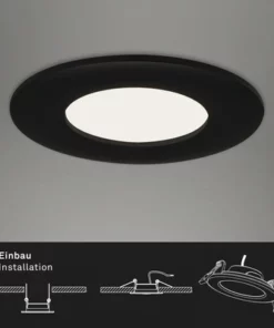 BRILONER LED Inbouwspot Set 7113 Ø 85 Mm Zwart, 3 Stuks -Binnenverlichting Verkoopwinkel DV 8 10537451 01 4c NL 20220211111752