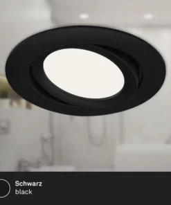 BRILONER LED Inbouwspot Set 7114 Ø 106 Mm Zwart, 3 Stuks -Binnenverlichting Verkoopwinkel DV 8 10537455 01 4c NL 20220211114657