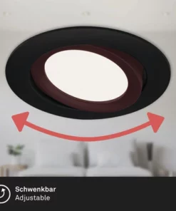 BRILONER LED Inbouwspot Set 7114 Ø 106 Mm Zwart, 3 Stuks -Binnenverlichting Verkoopwinkel DV 8 10537455 03 4c NL 20220211114657