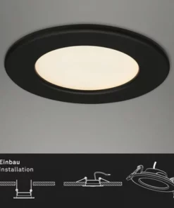 BRILONER LED Inbouwspot Set 7053 Ø 115 Mm Zwart, 3 Stuks -Binnenverlichting Verkoopwinkel DV 8 10537456 02 4c NL 20220211114657