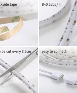 PAULMANN SimpLED LED-stripset Full-Line COB RGB 300 Cm Wit Gecoat 12 PAULMANN SimpLED LED-stripset Full-Line COB RGB 300 Cm Wit Gecoat -Binnenverlichting Verkoopwinkel DV 8 10538134 02 4c AT 20220504161756