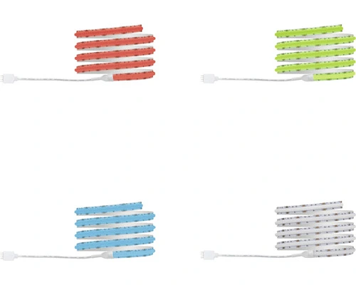 PAULMANN SimpLED LED-stripset Full-Line COB RGB 150 Cm Wit Gecoat 4 PAULMANN SimpLED LED-stripset Full-Line COB RGB 150 Cm Wit Gecoat - Afbeelding 4