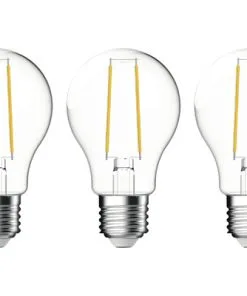 LED Lamp E27/4,5W A60 Warmwit Helder, 3 Stuks