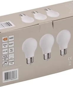 LED Lamp E27/4,5W A60 Daglichtwit Mat, 3 Stuks -Binnenverlichting Verkoopwinkel DV 8 10548774 03 4c DE 20221223101655