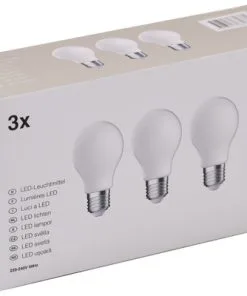 LED Lamp E27/7W A60 Daglichtwit Mat, 3 Stuks -Binnenverlichting Verkoopwinkel DV 8 10548776 02 4c DE 20221223101655