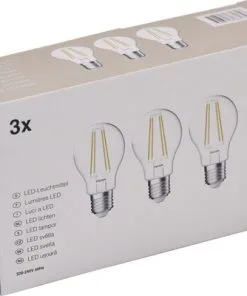 LED Lamp E27/8W A60 Warmwit Helder, 3 Stuks -Binnenverlichting Verkoopwinkel DV 8 10548777 01 4c DE 20221223101655