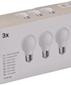LED Lamp E27/8W A60 Daglichtwit Mat, 3 Stuks -Binnenverlichting Verkoopwinkel DV 8 10548778 04 4c DE 20221223101655