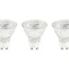 LED Lamp GU10/4,9W PAR16 Warmwit Helder, 3 Stuks