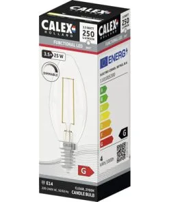 CALEX LED Lamp E14/3,5W B35 Warmwit Helder