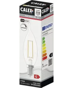 CALEX LED Lamp E14/3,5W BXS35 Warmwit Helder