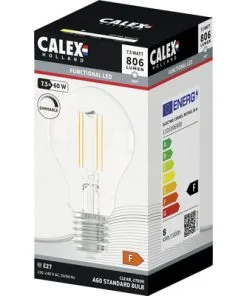 CALEX LED Lamp E27/7,5W A60 Warmwit Helder
