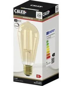 CALEX LED Filament Lamp E27/3,5W ST64 Warmwit Goud