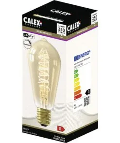 CALEX LED Filament Lamp E27/4,5W ST64 Warmwit Goud