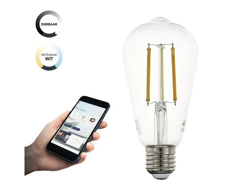 EGLO CROSSLINK.Z LED Lamp E27/6W ST64 CCT Helder 3 EGLO CROSSLINK.Z LED Lamp E27/6W ST64 CCT Helder - Afbeelding 3