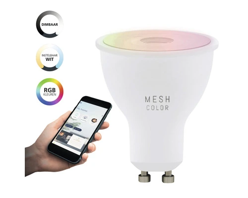 EGLO CROSSLINK.Z LED Lamp GU10/5W Reflectorvorm RGB+CCT Mat 3 EGLO CROSSLINK.Z LED Lamp GU10/5W Reflectorvorm RGB+CCT Mat - Afbeelding 3