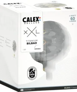 CALEX LED Filament Lamp XXL Bilbao E27/4W Titanium