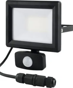 MasterPlug LUCECO LED Schijnwerper Met Sensor 20W Zwart