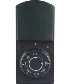 QLink Q-LINK Tijdschakelaar Met Countdown En Lichtsensor IP44 Zwart