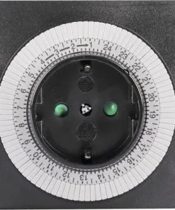 QLink Q-LINK Tijdschakelaar Mechanisch Vierkant Zwart