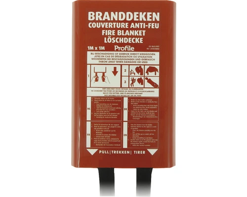 PROFILE Brandblusdeken 100x100 Cm 1 PROFILE Brandblusdeken 100x100 Cm