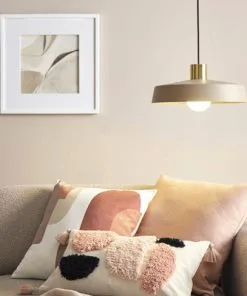 EGLO Hanglamp Valdiola Zandkleur-geborsteld Messing