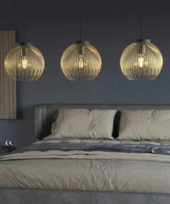 EGLO Hanglamp Venezuela 3-lichts Goud-zwart