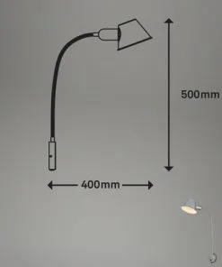 BRILONER Wandlamp Brello Chroom Mat -Binnenverlichting Verkoopwinkel DV 8 10579609 01 4c CH 20220715154655