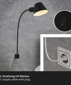 BRILONER Wandlamp Brello Met Montageplaat Zwart Mat -Binnenverlichting Verkoopwinkel DV 8 10579801 05 4c DE 20220715171754